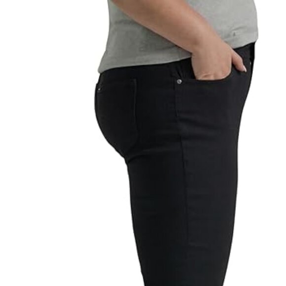 Lee Women's Black Legendary Mid Rise Bootcut Jeans 24W Regular - Picture 3 of 10